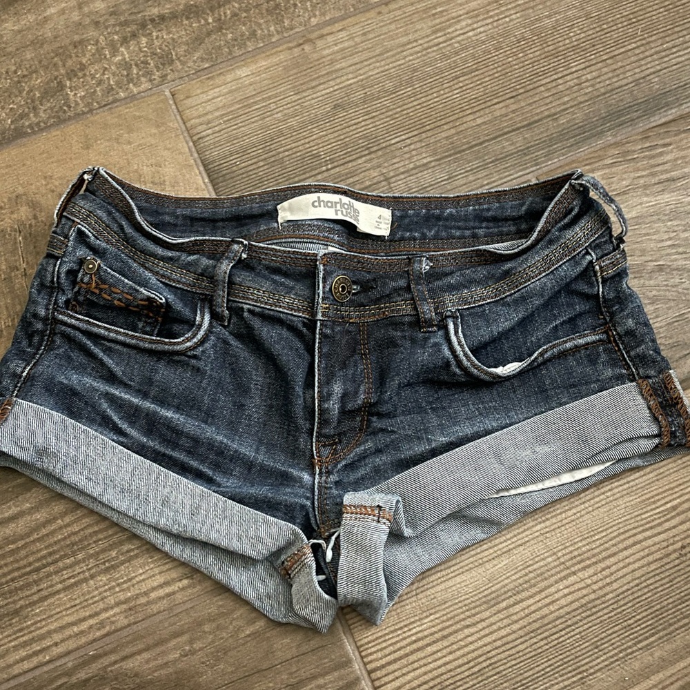 Charlotte Russe Dark Wash Jean Shorts